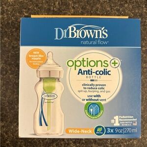 Dr. Brown's Natural Flow Options+ Anti-Colic Baby Bottle - 3 Pack
